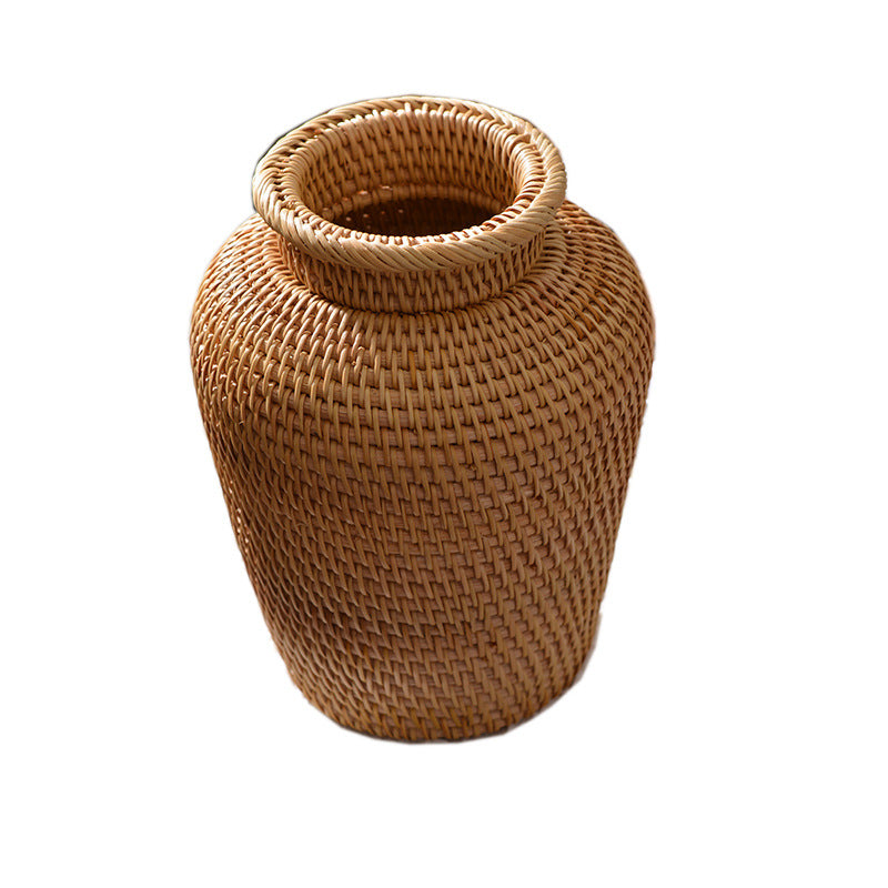 Woven Floral Dry Vases